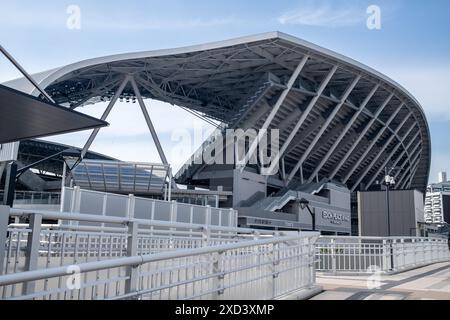 Edion Peace Wing Stadium Hiroshima Japan Stock Photo