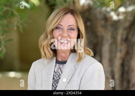 Toasts, . 14th June, 2024. Prime Minister Giorgia Meloni during the G7 Summit in Borgo Egnazia (Brindisi) Italy on June 14, 2024. Prime Minister Giorgia Meloni during the G7 Summit in Borgo Egnazia (Brindisi) Italy on June 14, 2024. Credit: Independent Photo Agency/Alamy Live News Stock Photo