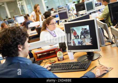 Virtual presenters for mixed reality applications, 3D animation and interactive virtual environments, Vicomtech-IK4 Visual Interaction and Communicati Stock Photo