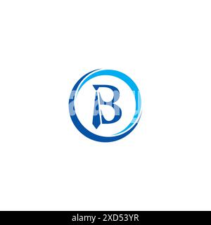 Letter B and Tie logo or icon design Stock Vector