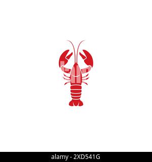 Lobster logo or icon design Stock Vector
