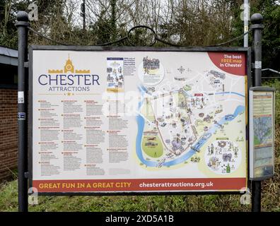 A historic map of the city of Chester, England, showcasing its urban ...
