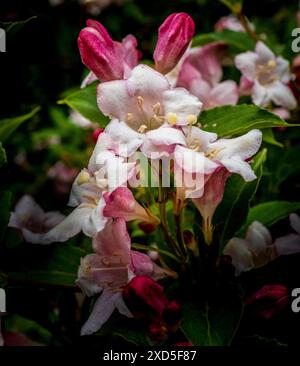 Weigela in bloom Stock Photo