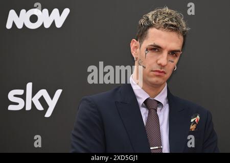 Achille Lauro is attending the Photocall SKY Program at Barberini Palace in Rome, Italy, on July 19, 2024 (Photo by Domenico Cippitelli/NurPhoto). Stock Photo