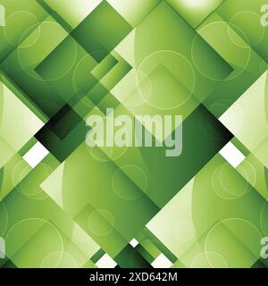 shiny green squares background Stock Vector