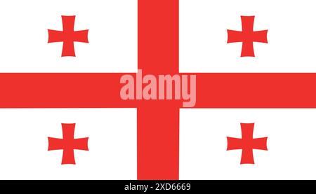 Georgia flag Stock Vector