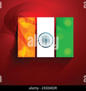beautiful indian flag background design Stock Vector Image & Art - Alamy