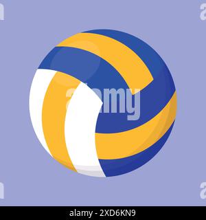 Volleyball ball icon vector. Volleyball illustration. volleyball sports game icon. volleyball ball summer Stock Vector