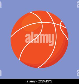 Basketball Ball vector icon. Basketball illustration. Basketball sports ball icon vector. Stock Vector