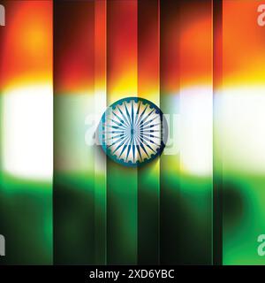beautiful shiny indian flag design Stock Vector Image & Art - Alamy