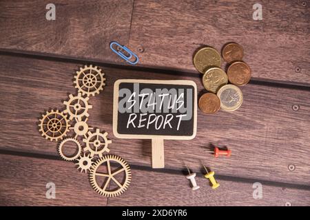 Closeup Business man hand holding show blank paper sheet mock up empty white board space for shouting text rule or protest word. Text status report Stock Photo