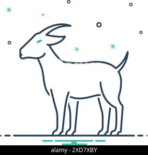 Icon for goat,billy goat Stock Vector Image & Art - Alamy