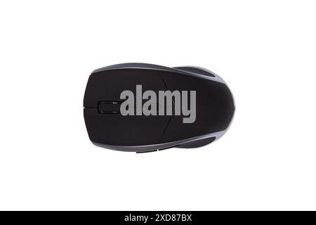 Closeup of wireless computer mouse isolated on white background. Stock Photo