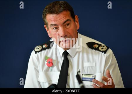 File photo dated 22/10/19 of suspended Chief Constable of Northamptonshire Police, Nick Adderley, who lied about his naval achievements, committed gross misconduct, a panel has concluded. Issue date: Friday June 21, 2024. Stock Photo