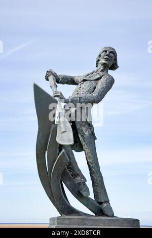 Lifeboat men memorial at Hoylake on the wirral coast Stock Photo