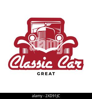 Classic Car Icon Logo Design Template Stock Vector