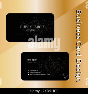 Modern vector business card design Stock Vector