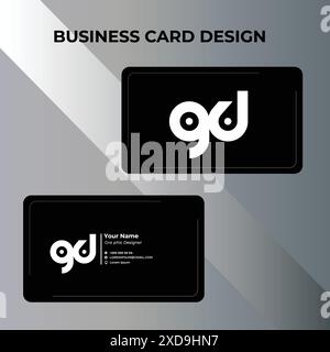 Modern vector business card design Stock Vector