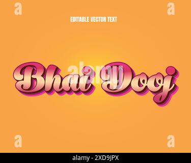 Editable vector text effect Stock Vector