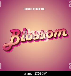 Editable vector text effect Stock Vector