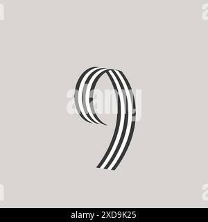 math numbers vector text effect Stock Vector