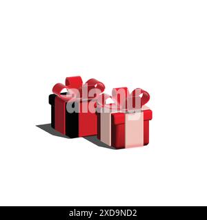 3D gift boxes Stock Vector