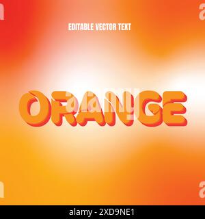 Editable vector text effect Stock Vector