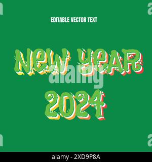 Editable vector text effect Stock Vector