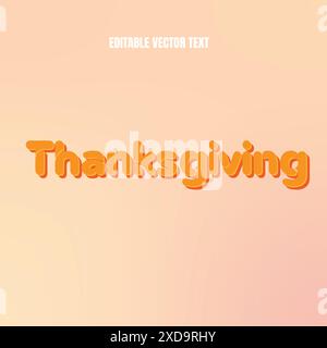 Editable vector text effect Stock Vector