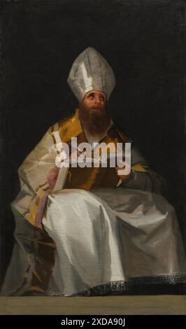 vintage artwork Saint Ambrose, c. 17961799. Francisco de Goya (Spanish, 17461828.jpg - 2XDA90J Stock Photo