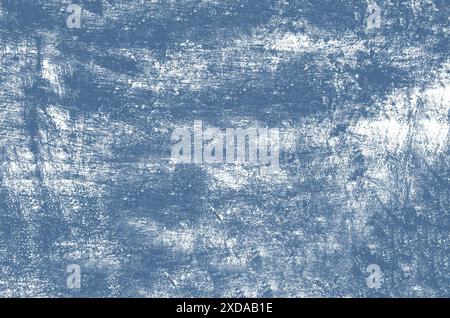 Abstract blue and white textured background with rough, distressed, weathered scratch marks Stock Photo