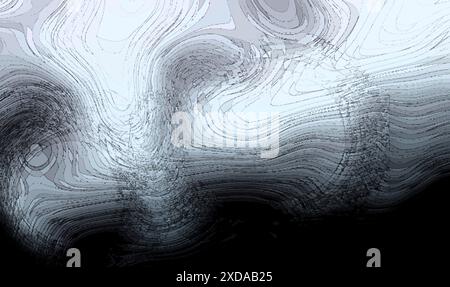 Abstract image with gradient from light to dark featuring contour lines creating wavy patterns Stock Photo