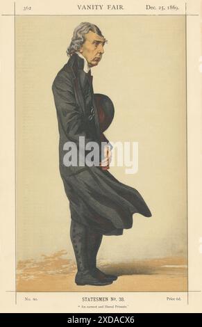 VANITY FAIR SPY CARTOON Archibald Tait 'An earnest & liberal primate' 1869 Stock Photo