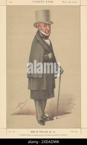 VANITY FAIR SPY CARTOON Roderick Murchison 'A faithful friend & eminent…' 1870 Stock Photo