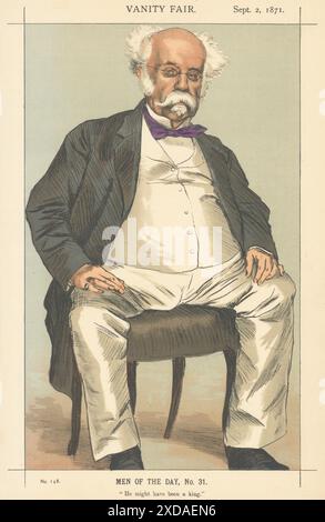 VANITY FAIR SPY CARTOON Duke of Saldanha 'He might have been a King' 1871 Stock Photo