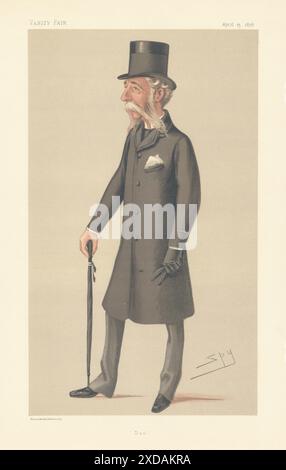 VANITY FAIR SPY CARTOON Major-General Sir Daniel Lysons. 'Dan' Military 1878 Stock Photo