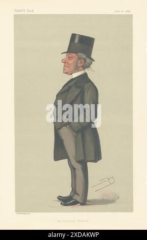 VANITY FAIR SPY CARTOON Hardinge Giffard 'The Solicitor-General' Law 1878 Stock Photo