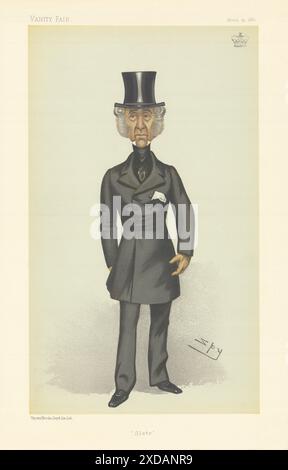 VANITY FAIR SPY CARTOON Lord Penrhyn 'Slate' Wales 1882 old antique print Stock Photo