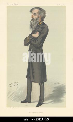 VANITY FAIR SPY CARTOON Gen William Booth 'the Salvation Army' Clergy 1882 Stock Photo