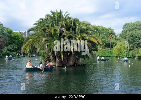 The pond inside the Parc de la Ciutadella (Barcelona) Stock Photo