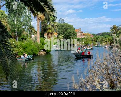 The pond inside the Parc de la Ciutadella (Barcelona) Stock Photo