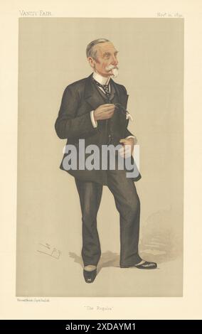 VANITY FAIR SPY CARTOON General Sir Michael Biddulph 'The Regalia' 1891 print Stock Photo