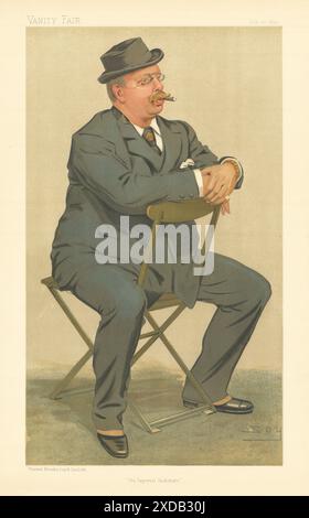 VANITY FAIR SPY CARTOON John Richard Somers Vine 'The Imperial Institute' 1893 Stock Photo