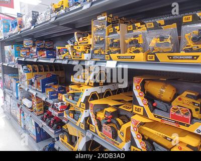 Toronto, On, Canada - February 04, 2024: View the shelves with the toys in Walmart superstore Stock Photo