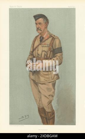 VANITY FAIR SPY CARTOON General Neville Lyttelton '4th Division'. Military 1901 Stock Photo