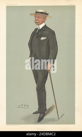 VANITY FAIR SPY CARTOON General Herbert Plumer 'Self reliant'. Military 1902 Stock Photo