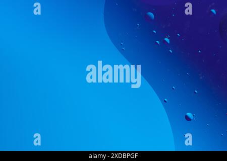 Abstract gradient background with smooth lines and circles of blue color Stock Photo