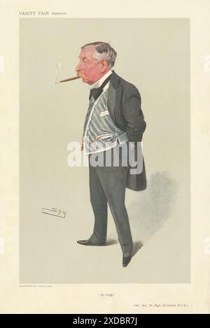 VANITY FAIR SPY CARTOON Major-General 'Sir Hugh' McCalmont. Ireland 1906 print Stock Photo