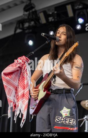 Milwaukee, USA. 20th June, 2024. Sen Morimoto during the Summerfest Music Festival on June 20, 2024, in Milwaukee, Wisconsin (Photo by Daniel DeSlover/Sipa USA) Credit: Sipa USA/Alamy Live News Stock Photo