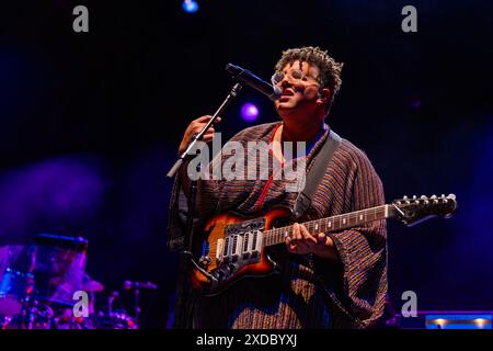 Milwaukee, USA. 20th June, 2024. Brittany Howard during the Summerfest Music Festival on June 20, 2024, in Milwaukee, Wisconsin (Photo by Daniel DeSlover/Sipa USA) Credit: Sipa USA/Alamy Live News Stock Photo